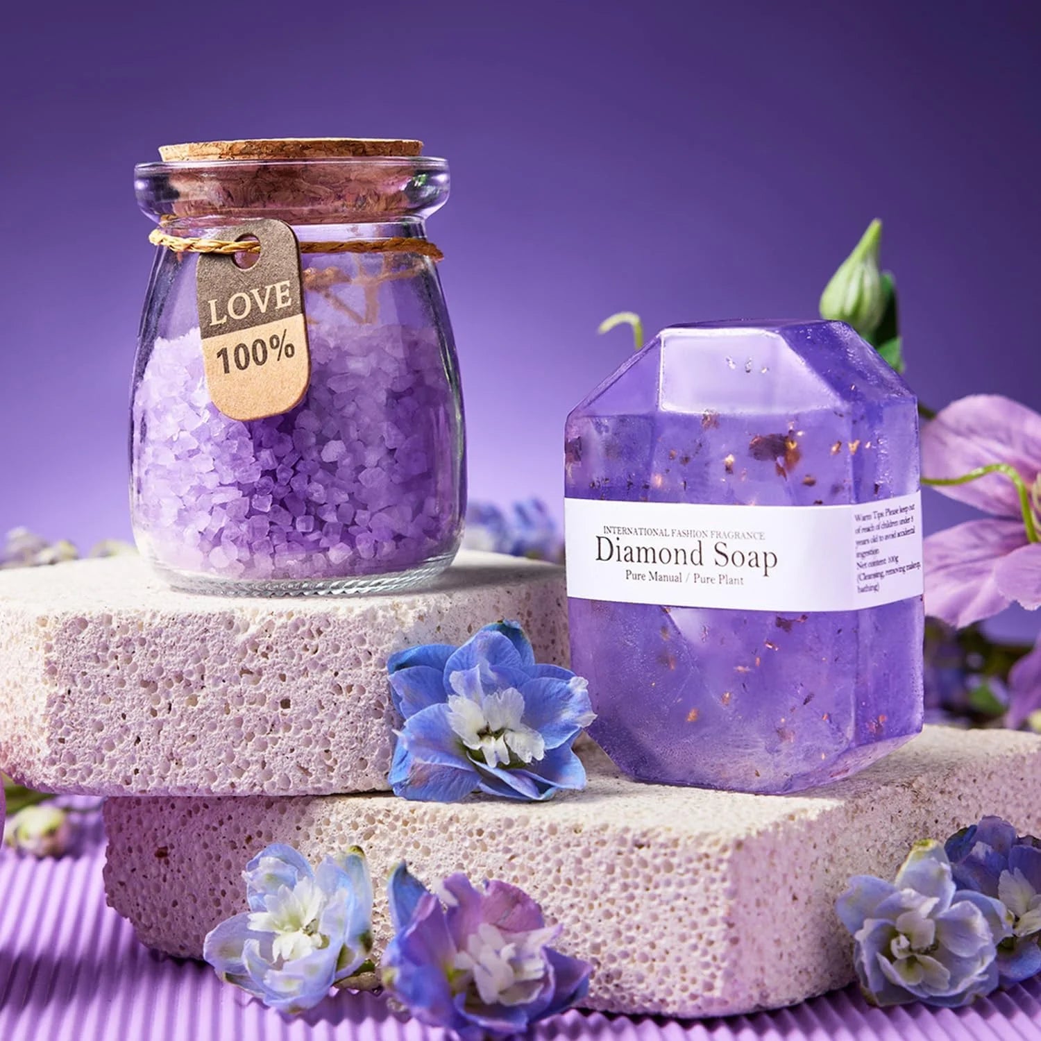 Mothers Day Gift Birthday Gift Christmas, Valentine'S Day Gift, - Lavender Spa Gift Basket Set